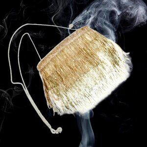 From St Xavier Roxy Flapper Champagne Ivory Anthropologie Beholden Formal Bag